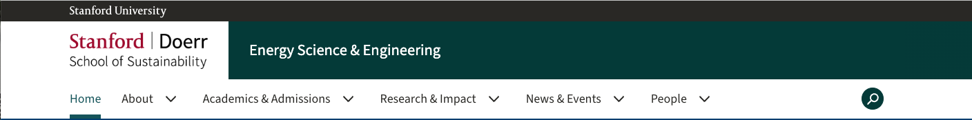 screenshot of green header
